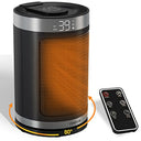 Stay warm with the Fenshine 1500W Ceramic Fan Heater. Features remote control, programmable settings, and automatic shut-off. Ideal for indoor use. Keywords: ceramic fan heater, portable heater, quiet space heater
