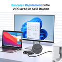 UGREEN - USB 2.0 Switch 4 Ports for 2 PCs, Easy Keyboard & Mouse Sharing