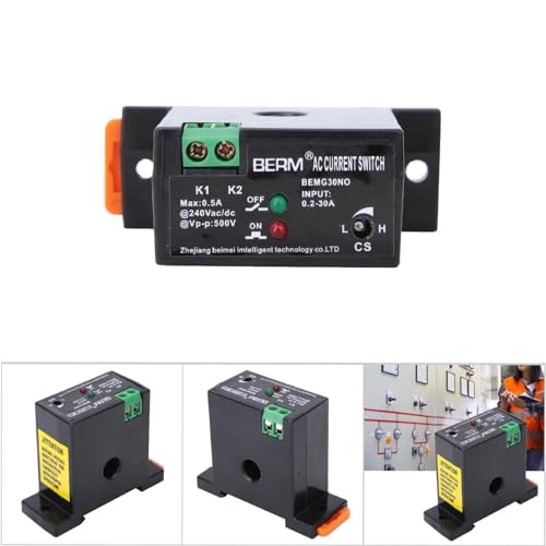 Ottjakin - Adjustable AC Power Switch, Flame-Proof Self-Powered Sensor, Normally Open Design