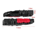 Ymiko - Aluminium Motorbike Pedals with Non-Slip Ergonomic Design, 8mm Hole, Universal Fit