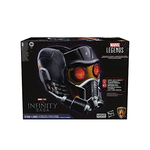 Marvel Legends - Star-Lord Electronic Helmet with Light & Sound FX, Guardians of the Galaxy Role Play Gear for Adults