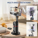 Qirita - Auto Face Tracking Tripod with 360° Rotation, Remote Control, No App Needed
