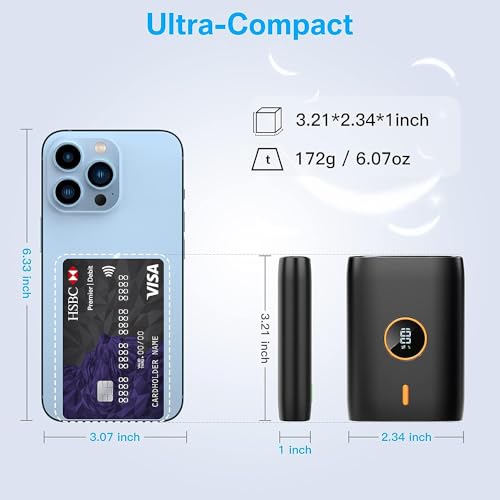 Brand Bogseth - Compact 10000mAh PD 22.5W Power Bank with USB-C & LED Display