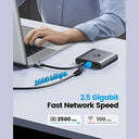 ORICO - 6-in-1 USB C Hub with 2.5G Ethernet, 3 USB-A Ports, 4K HDMI, 100W PD Charging