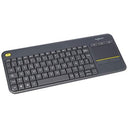 Logitech - K400 Plus Wireless Touch TV Keyboard With Touchpad, AZERTY Layout