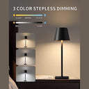Liyabber - Rechargeable Cordless LED Table Lamp, Dimmable, USB Portable, 5600mAh Battery
