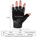 Proberos - Half Finger Riding Gloves for Men, Breathable Fabric, Fingerless Design, Ideal for Biking and Training