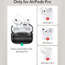 ESR - AirPods Pro Case with Magnetic Lid Lock, Full Drop Protection, Black