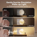 Reteyung - Sunrise Alarm Clock with Moon Light, 10 Light Effects & 10 Sounds