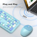 Mofii - Silent Wireless Keyboard and Mouse Combo, Slim Compact Design, 2.4G USB