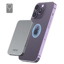 Experience Hinovo's 5000mAh Mag-safe Power Bank with PD 20W and 15W wireless charging. Ultra-slim, magnetic, and perfect for iPhone 15/14/13/12.