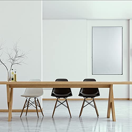 Relaxdays - Thermal Blackout Roller Blind, No Drilling, 120 x 160 cm, White