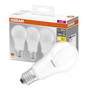 Osram LED Classic A Bulb E27 Base - Warm White Light Pack of 3