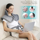 Alljoy - Large Electric Heat Pad for Back Pain Relief, 6 Heat Levels, Auto Shut-Off