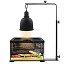 Aiicioo - Adjustable Reptile Lamp Stand with Heat Fixture Hanger and Floor Holder