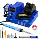 Shop the WaxRhyed 100W Digital Soldering Station Kit with 5 tips, tweezers, and auto sleep feature. Perfect for electronics, DIY projects, and repairs.