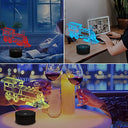 Fullosun - 3D Train Night Light for Kids, 16 Color Changing Lamp with Remote Control, Creative Christmas Birthday Gifts, Home Decor