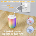 Birnetek - E27 LED Bulb 6W USB-C Rechargeable, Remote & Touch Control, Dimmable with Timer, Emergency Light, 2-Pack