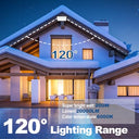 Niserelesa - 200W IP66 Waterproof LED Floodlight, 20000 LM Cool White