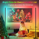 Deeprbling - RGB Floor Lamp with Music Sync, Remote Control & 16M Colors