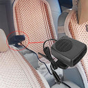 Tyenaza - 12V 150W Car Fan Heater, Portable 2-in-1 Demister & Defroster