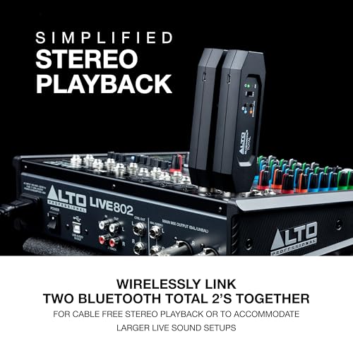 Alto Professional - Bluetooth Total 2 XLR Rechargeable Receiver for Audio Mixers