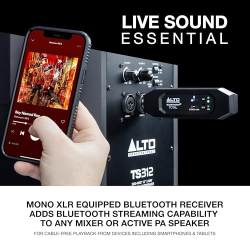 Alto Professional - Bluetooth Total 2 XLR Rechargeable Receiver for Audio Mixers