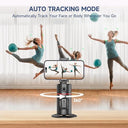 Qirita - Auto Face Tracking Tripod with 360° Rotation, Remote Control, No App Needed