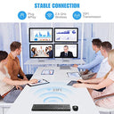 TedGem - Wireless Ergonomic Keyboard & Mouse Set, 2.4G, 105 Keys for PC & Mac