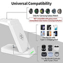 Spguard - 3 in 1 Wireless Charging Station for Samsung Galaxy Devices, Fast Charging, Compatible with Galaxy Watch and Buds
