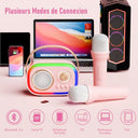 Etpark - Children's Karaoke Microphone with 2 Mics, 5 Rhythm Lights & 12 Voice Effects