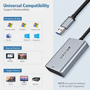 Ablewe - USB to HDMI Adapter, Aluminum, Supports Mac & Windows, 4K Video Output