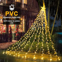 AMZ - USB Waterfall Christmas Lights, 6.6 Ft 198 LEDs with Remote