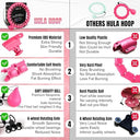 K-Mart - Smart Weighted Hula Ring with 24 Detachable Sections & 360° Auto-Spinning Ball for Fitness