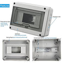 VendorName - 8 Way Consumer Unit With Terminals, IP65 Waterproof Enclosure