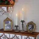 Mavandes - Flameless Flickering Taper Candles with Remote, 7.5" Ivory, Set of 6