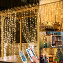 Wearxi 300 LED Fairy Light Curtain for Indoor/Outdoor Use