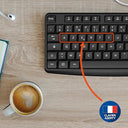 Mobility Lab - Deluxe Wireless Keyboard with USB/USB-C, Silent Keys, AZERTY Layout
