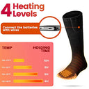 Eventek - Rechargeable Heated Socks with 5000mAh Battery, 4 Heat Settings, Washable for Outdoor Activities