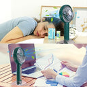 Vkusra - Portable Handheld Fan with USB Rechargeable Battery & 4 Wind Speeds