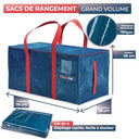 Wrappybag - Set of 4 XXL Waterproof Storage Bags with Reinforced Handles