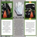 Seibertron - Pro 3.0 Elite Ultra-Stick Football Gloves for Youth & Adults