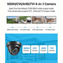 ZOSI - 2.0MP FHD 1080p Dome Camera with 80ft IR Night Vision & 105° Wide Angle