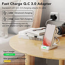 Spguard - 3 in 1 Wireless Charging Station for Samsung Galaxy Devices, Fast Charging, Compatible with Galaxy Watch and Buds