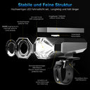 Realky - Rechargeable LED Bicycle Light Set, StVZO Approved, Waterproof, USB Charging