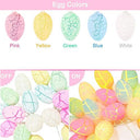 Easter Eggs - Battery Operated Fairy Lights, 10 Warm White Egg Lights, Indoor/Outdoor Decor
