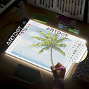 Artdot - A4 Light Pad for Diamond Painting, USB Powered, Adjustable Brightness, Detachable Stand