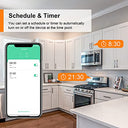 Antela - 16A WiFi Smart Plug with Timer, Energy Meter, Alexa & Google Home Compatible