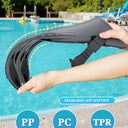 Lealinga - Adjustable Snorkel Fins for Adults, Travel Size, Open Heel, Includes Mesh Bag