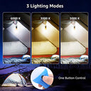 Libro - Battery-Powered Camping Lantern Set, Warm White and Daylight Modes, Hanging Lantern, Power Outage Lights, 4-Pack AAA Batteries